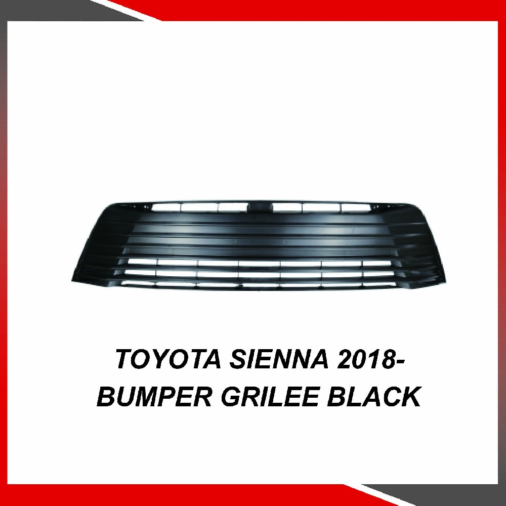 Toyota Sienna 2018- Bumper grille black