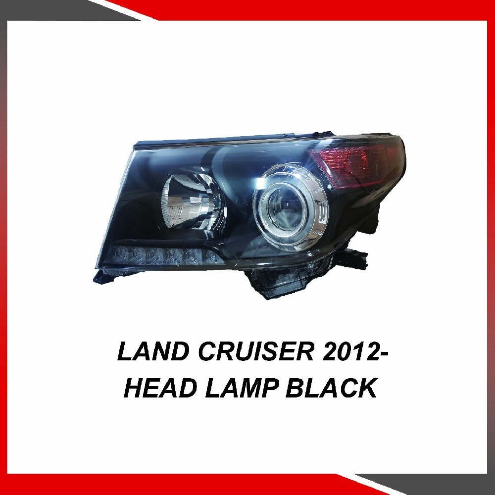 Toyota Land Cruiser 2012- Head lamp black