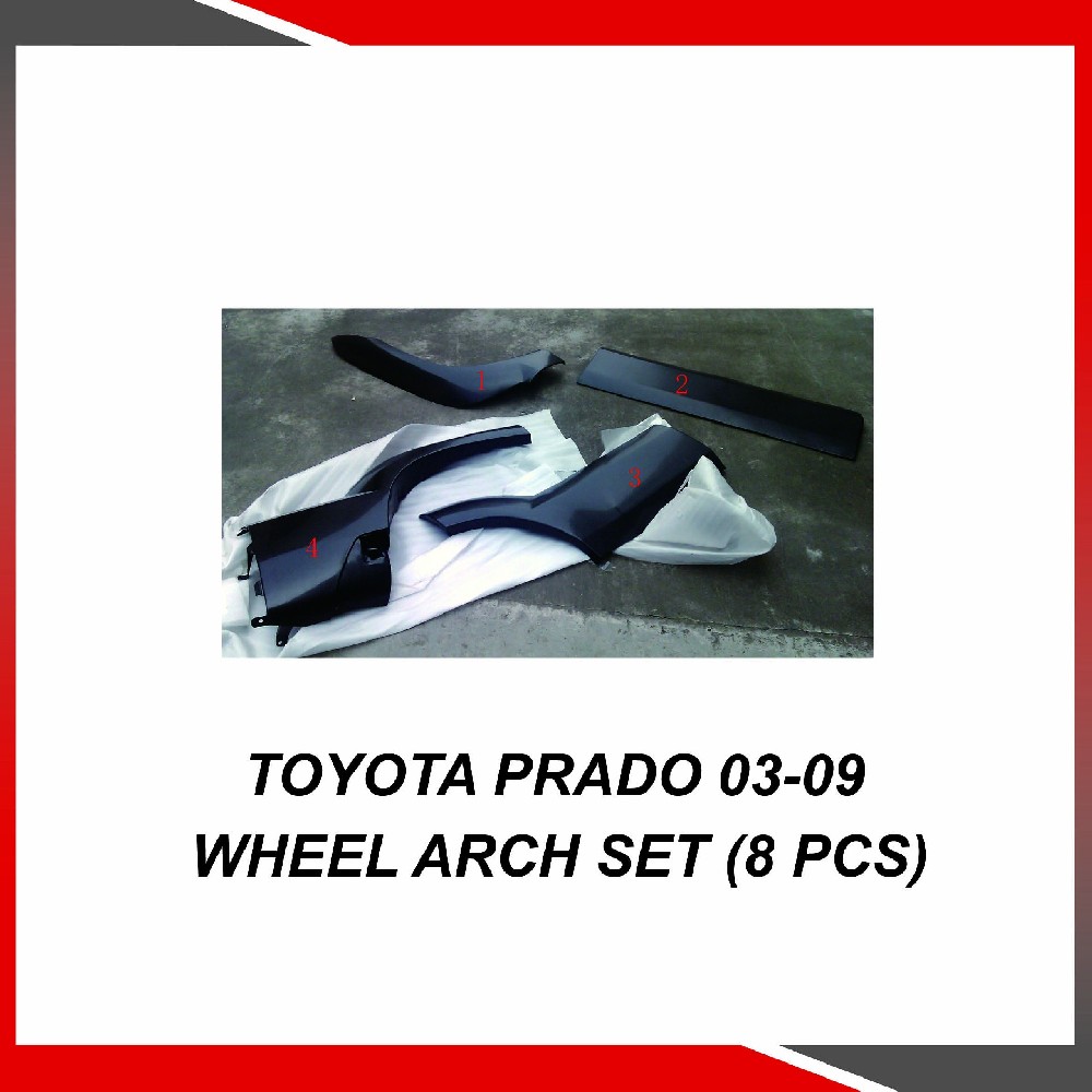 Toyota Prado 03-09 Wheel arch set (8 pcs)