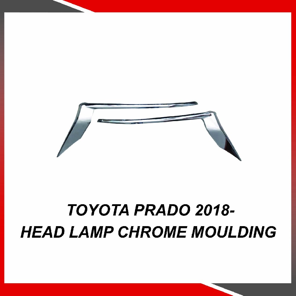 Toyota Prado 2018- Head lamp chrome moulding