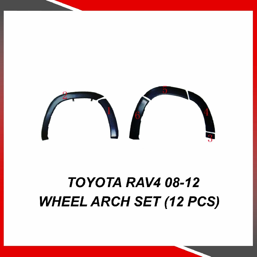 Toyota RAV4 08-12 Wheel arch set (12 pcs)