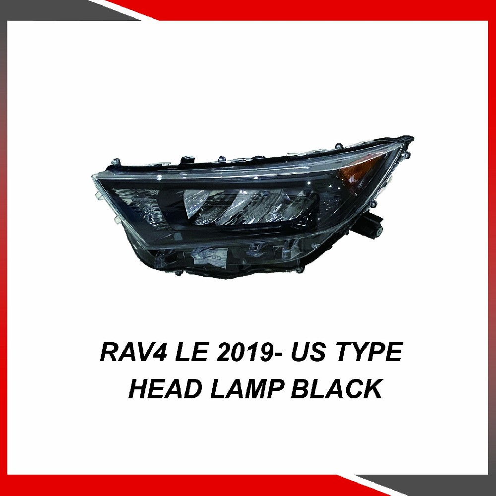 Toyota RAV4 2019- US Type Head lamp black