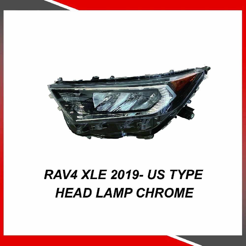 Toyota RAV4 2019- US Type Head lamp chrome