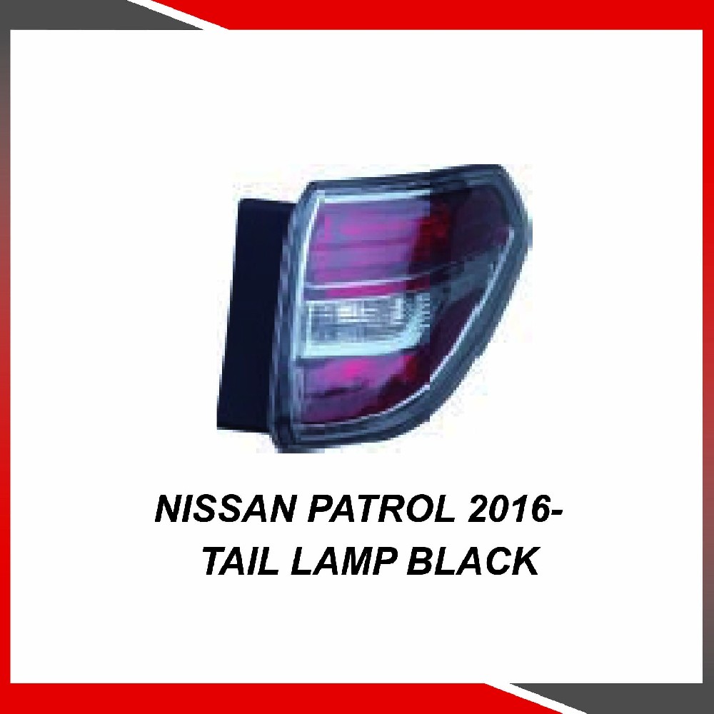 Nissan Patrol 2016- Tail lamp black