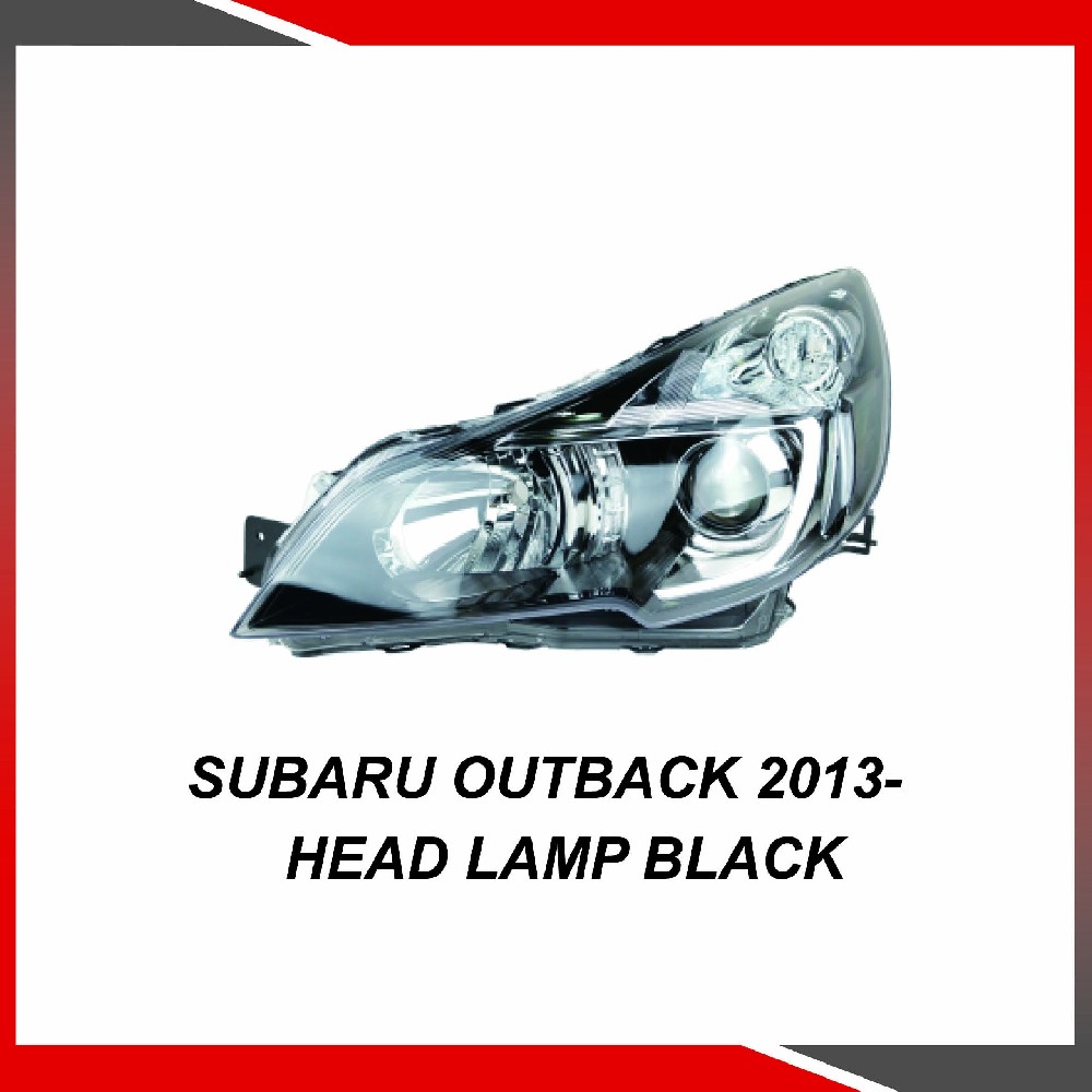 Subaru Outback 2013- Head lamp black