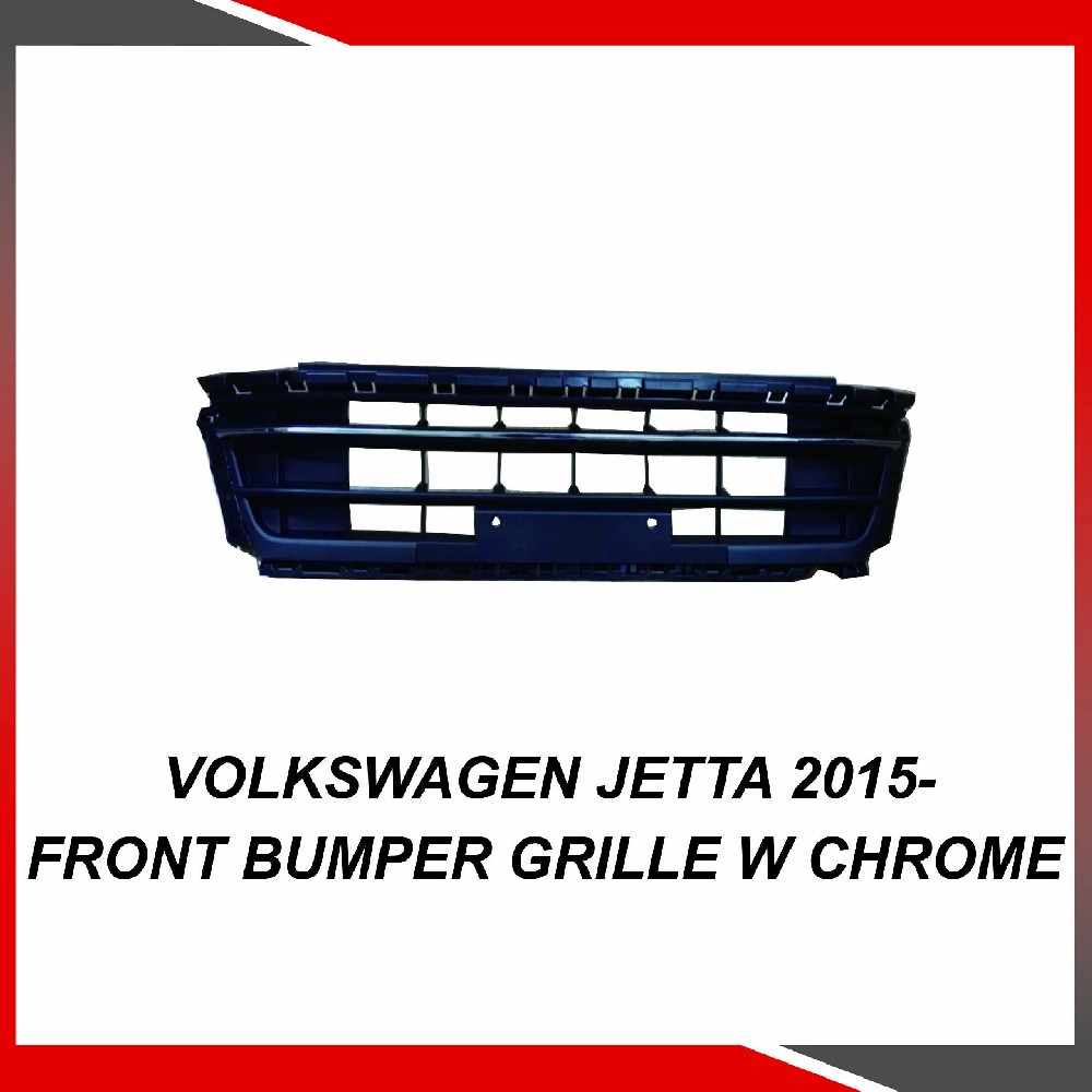 Volkswagen Jetta 2015- Front bumper grille w chrome