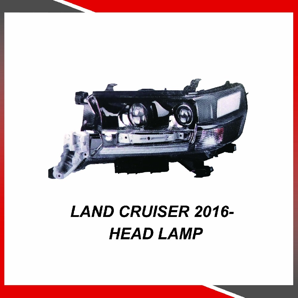 Toyota Land Cruiser 2016- Head lamp black