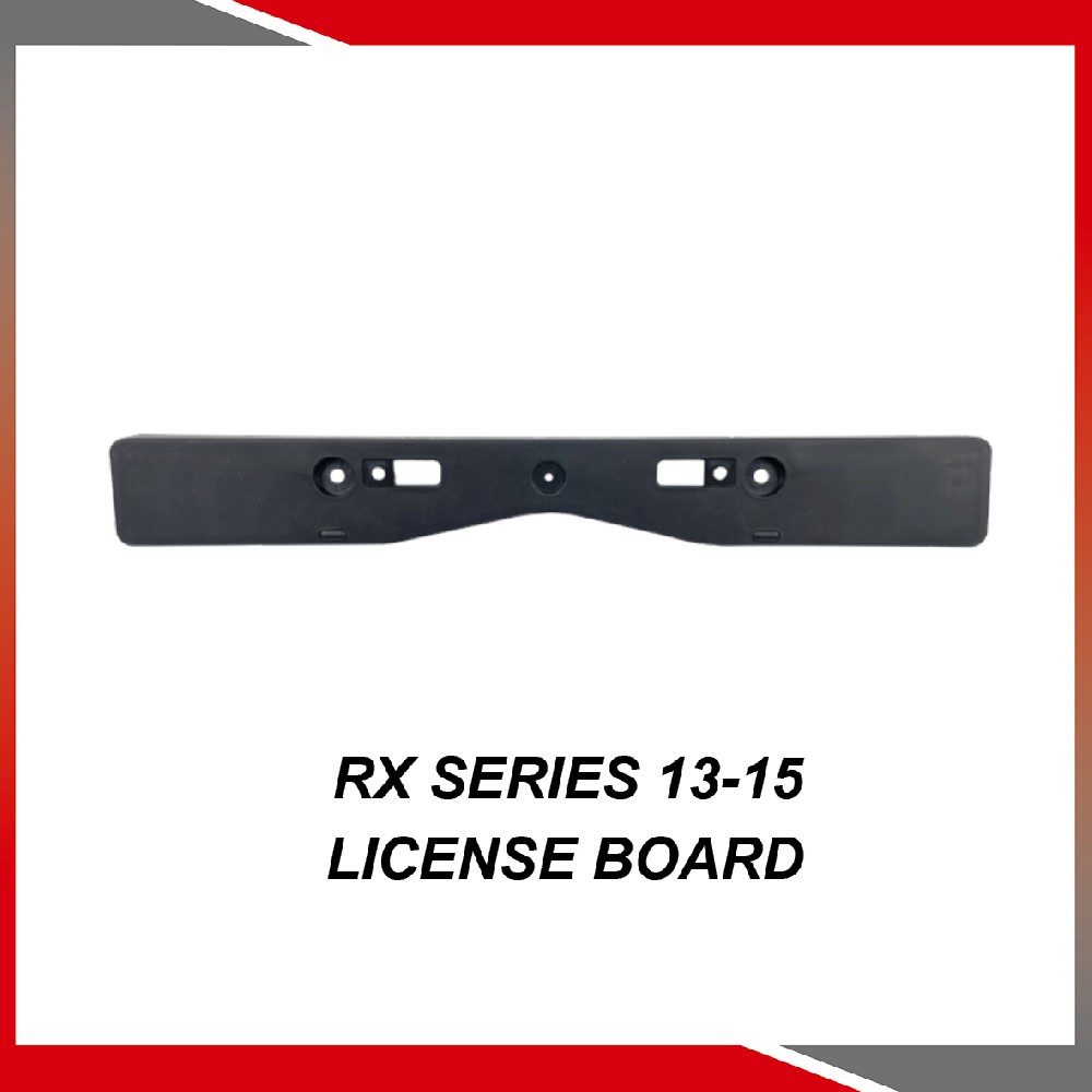RX Series 13-15 License board